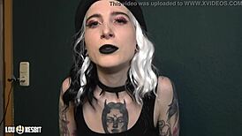 German comunicate femdom Lou dish out her cuckold husband by hd video