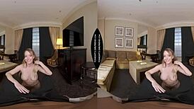 Hotel sex with a pornstar girlfriend in an interracial hotel