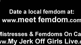 This cum shower takes the ultimate femdom POV