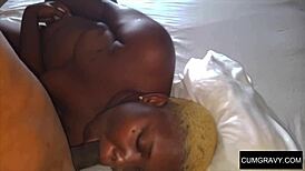 Ebony MILF has monster cock pounded in Jamaica