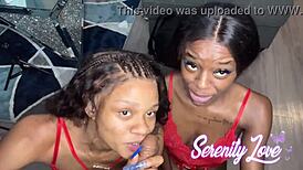 lesbian girls shared a big cock, two girls take turns to suck cock in pov
