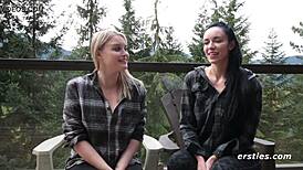 In a steamy video, lesbians are getting their intimate desires indulged