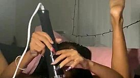 Ebony Teen 18+ Squirts During Wet Masturbation