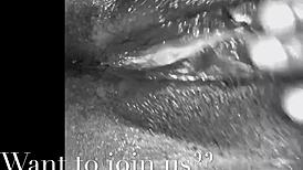 Young lesbian amateur stuffs her pussy with huge dildos