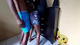 Maid bent over for homemade doggystyle ass fuck