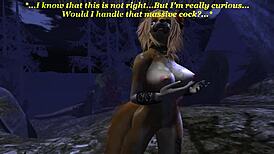 treasure hunter furry gets yiffed in missionary blowjob doggystyle 😈