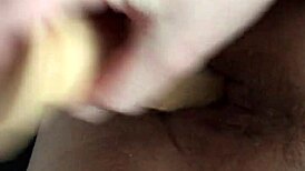i got my slut wife to ride a big dildo, she's so bbw and chubby, it was intense