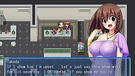 Kanade's ecchi worklife unfolds in part 2 with steamy anime action. Her hentai game fingering scenes are wild!