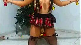 A Submissive Slave Endures Bondage And Humiliation On Christmas