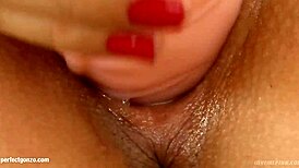 Jasmine wets her pussy masturbating with fingers and dildo