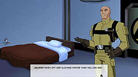 In this DC Comics episode, Vixen receives a blowjob from a brunette in a hentai-style scene.