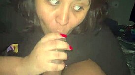 Veronica, are you sucking that big black cock for a facial?