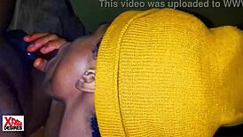 Naija Girl Swallows Cum in Wild Blowjob Session! Wow, She Takes It All!