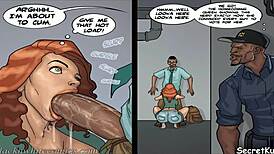 janitor catches teen 18+ girl sucking dick in detention deepthroat scene