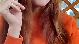 the thrill of smoking with aliceginger, feeling the warmth and relaxation