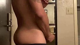 Solo Gay Boy Jerks Big Black Cock In Hotel