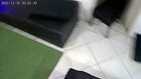 Latina amateur's crazy fetish for Santa in the mall