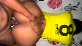 Watch me fuck my ex's ebony friends in bondage and doggystyle, ending with anal cumshots