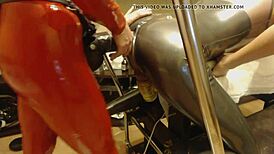 huge strapon pounding in homemade bdsm amateur session