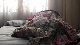 Latina MILF Masturbates Her Big Hairy Pussy to Double Cumshot