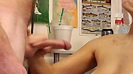 Amateur gf teases hard cock tip!