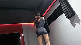 Babesalicious cute teen 18+ masturbates solo in her bath, a redhead babe