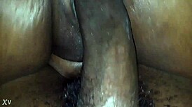 Sexy thick chick contrasts her curves while riding that massive dick intensely