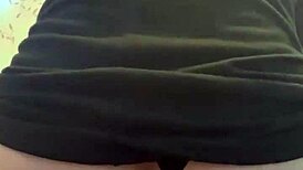 Sam in crossdressing gear fucking huge black cock with dildo