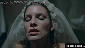 watch a kinky bride masturbate to intense orgasm