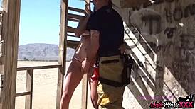 Sofie Marie gets fucked hard outdoors by a monster cock!