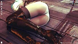 3d simulation girl looks hot! 😍