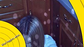 Latina babe rides fat cock in uniform reality