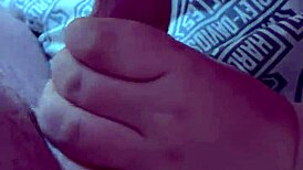 This pawg amateur sucks a thick white cock like a pro