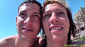 German Teen 18+ Sucks Cock In POV Blowjob With Facial