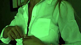 alexis, the lesbian milf, bent over as teen elsa fucked her doggystyle with a strap on. big tits bounced wildly.