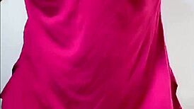 My wife was showing off on webcam, posing and teasing in a casual way.