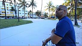 Rose Monroe Cruises South Beach with Ebony Companion