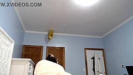 kitty gets anal creampie eating veggies