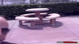 Bald stud pounds slutty redhead babe