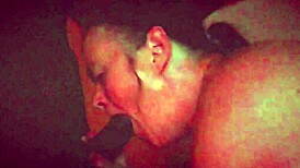 Milf gives an amazing blowjob! Wow, what a treat.