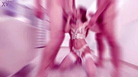 blackened eveline dellai takes three bwc and three bbc for balls deep anal dap gapes swallow and facial