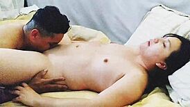 cliente licks shaved pussy of mexican prostitute