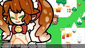 Christmas Hentai Game Poppy Covered In Snow