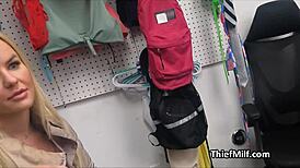 Busty blonde housewife, tell me how you like getting hammered with socks on!