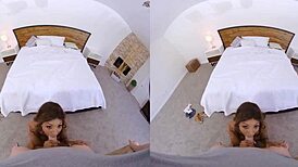 Vrconk ebony neighbor girl sucks cock early in the morning reality