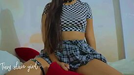 Young Nymphomaniac Uses Dildo For Self-Pleasure