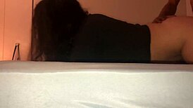 latina teen 18+ receives backshots from boyfriend