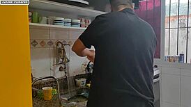 Surprise Friend Takes Ass Load