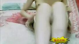 Asian amateur engages in softcore solo activities