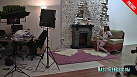 Nurse In Seductive Photoshoot With Stockings And Legs